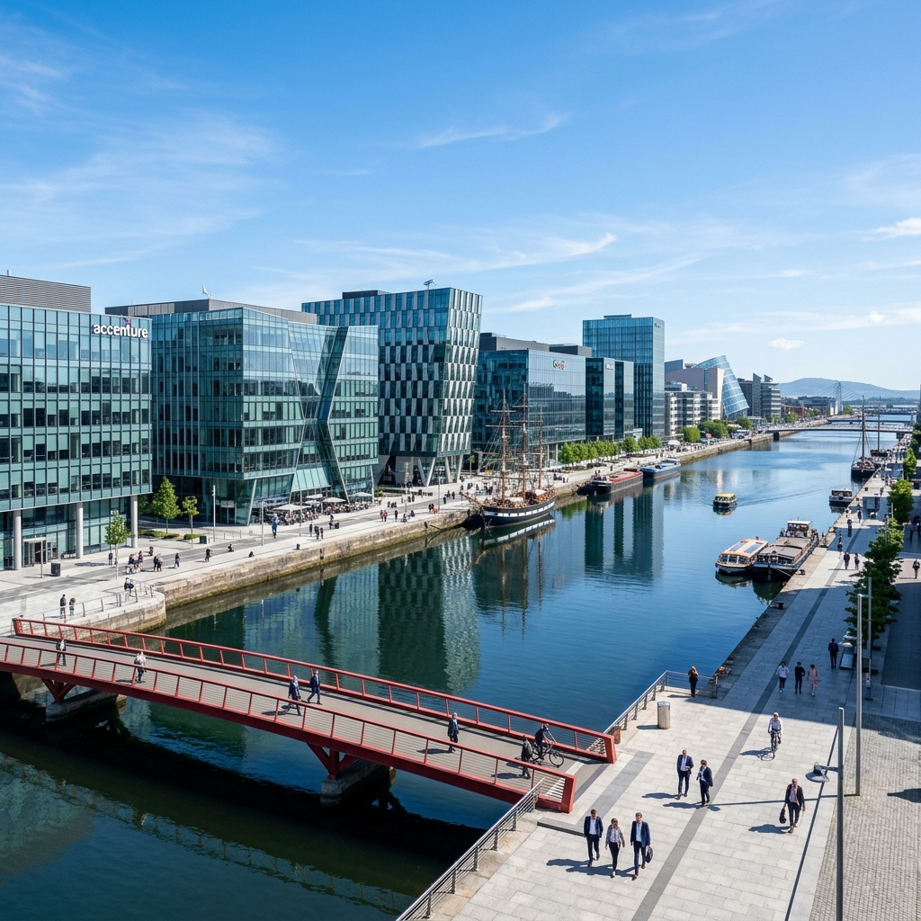 Amsterdam Canals and Corporate Architecture